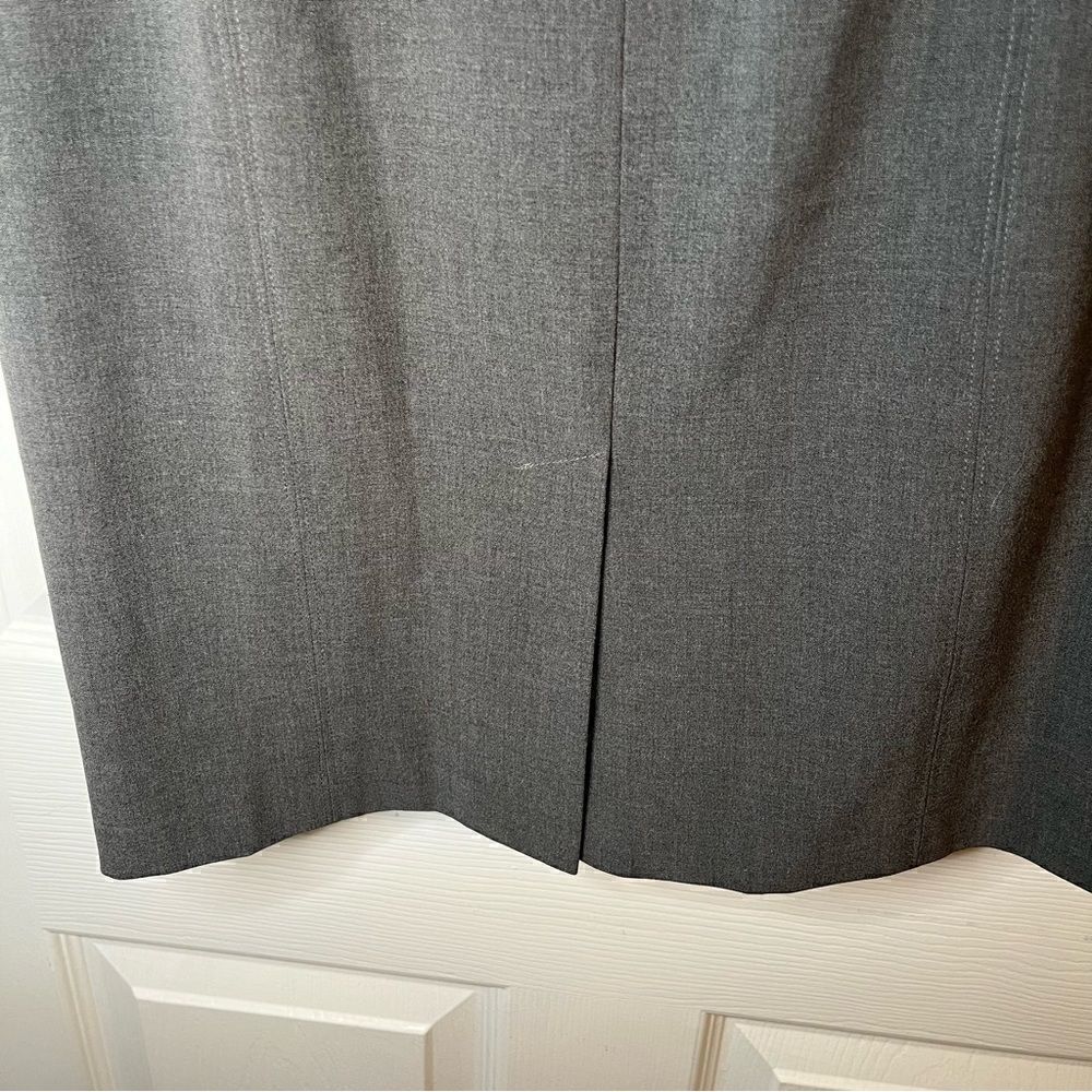 Apostrophe Essentials Pencil Mini Skirt Pockets Grey 8 - Picture 4 of 9